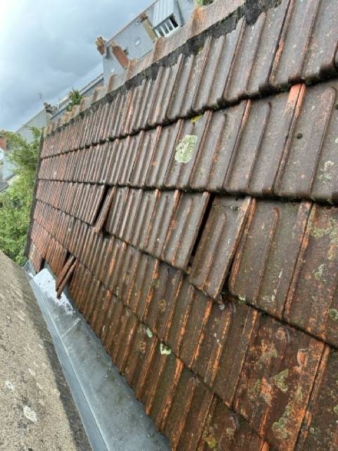 toiture avant bâchage 