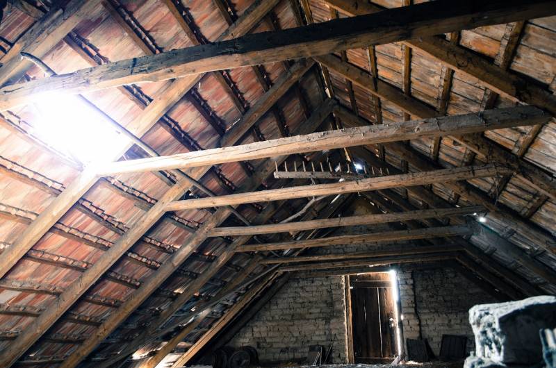 Qu'est-ce que le traitement de bois au gel réalisé sur une charpente à Rezé près de Nantes 